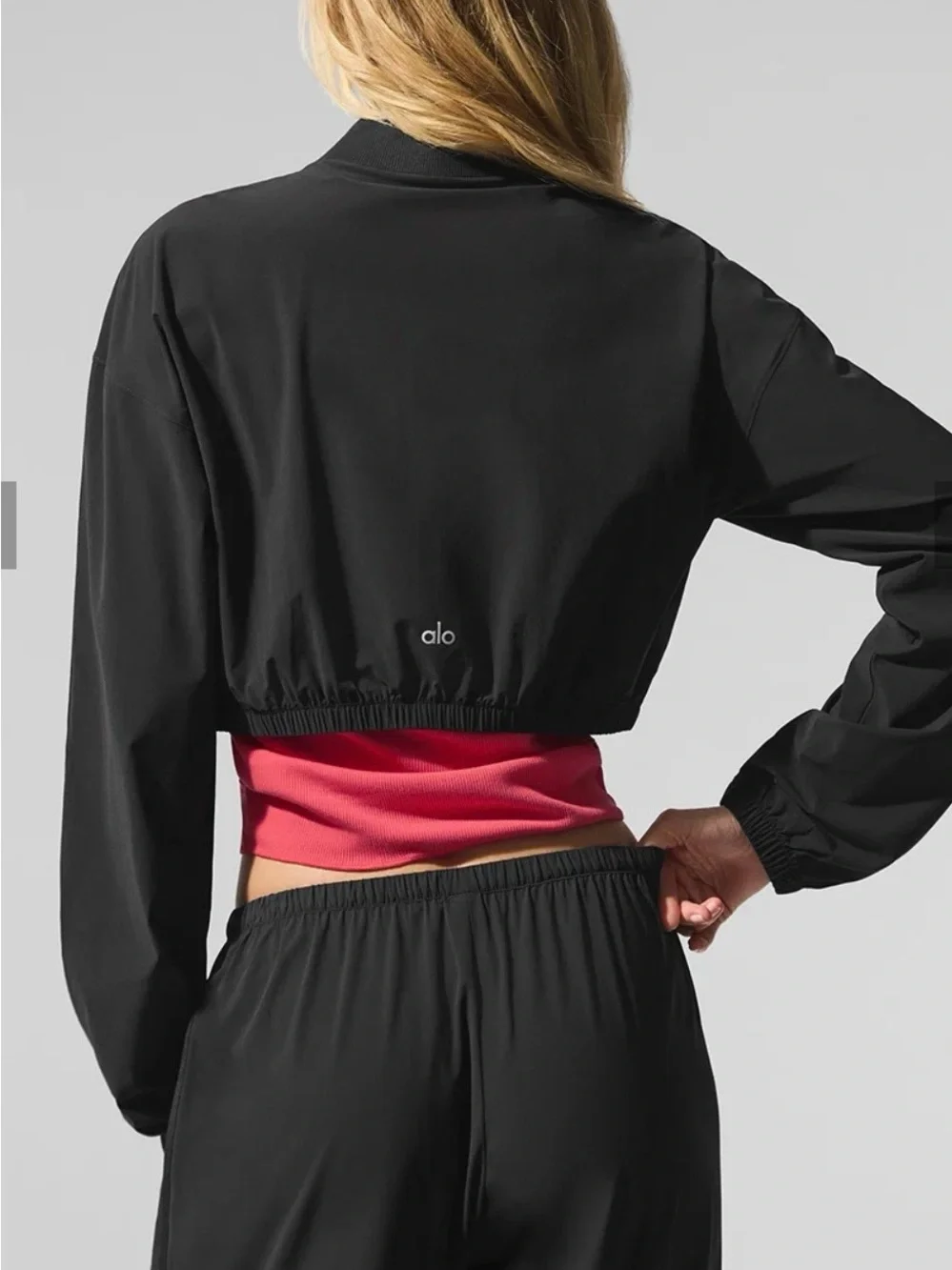 Alo Breezy jacket S and wide leg pant XS set
